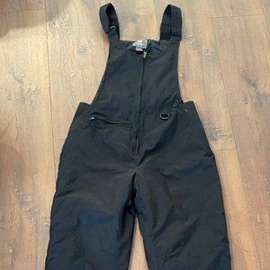 Womens ski bibs, black. size M